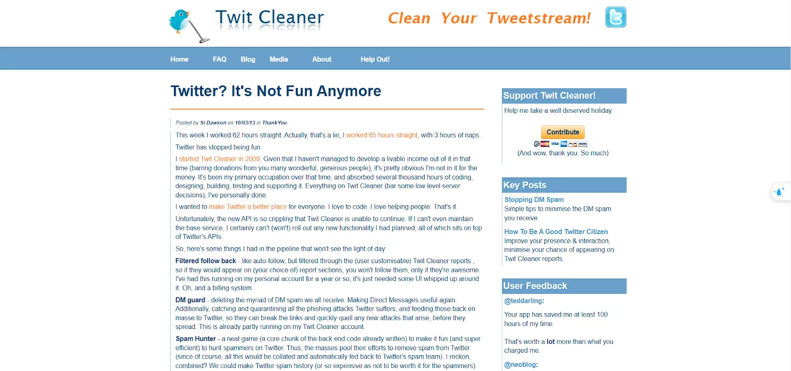TwitCleaner